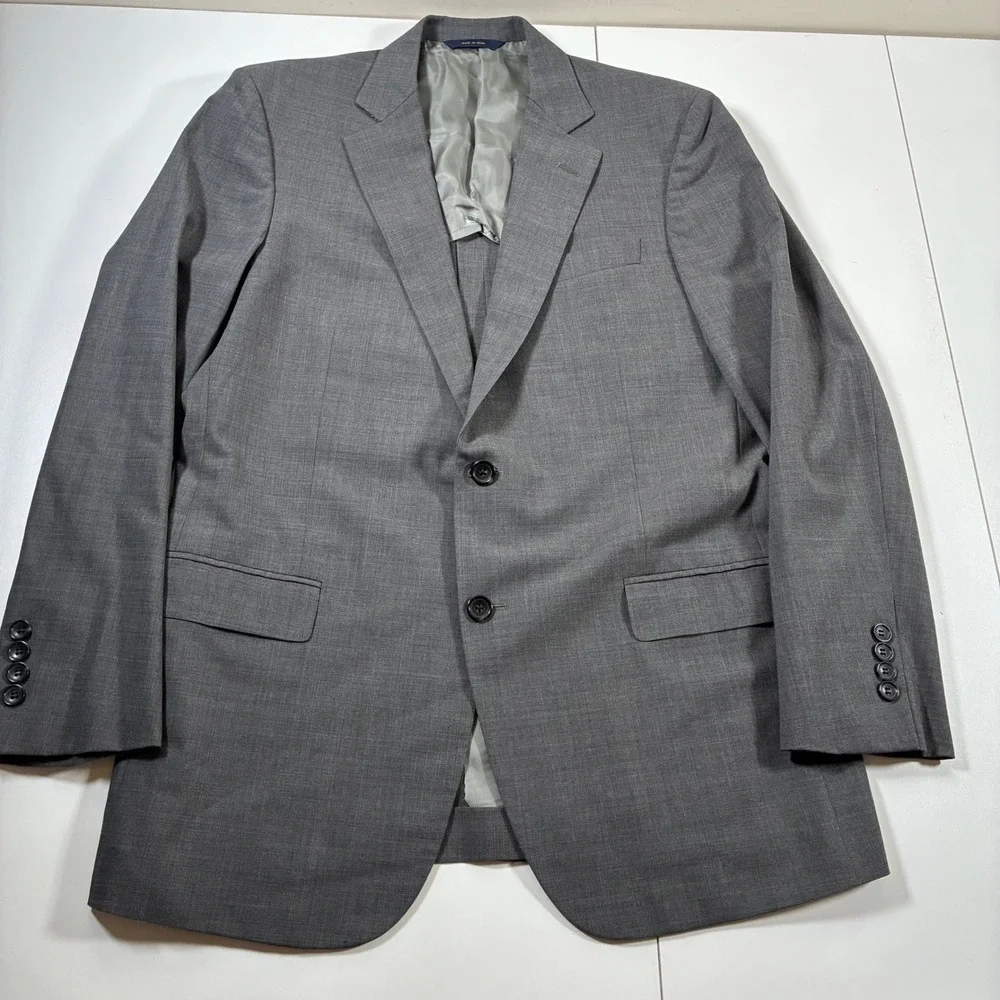 Brooks Brothers Fitzgerald BrooksCool Blazer 40R Grey Wool Full Canvas Modern